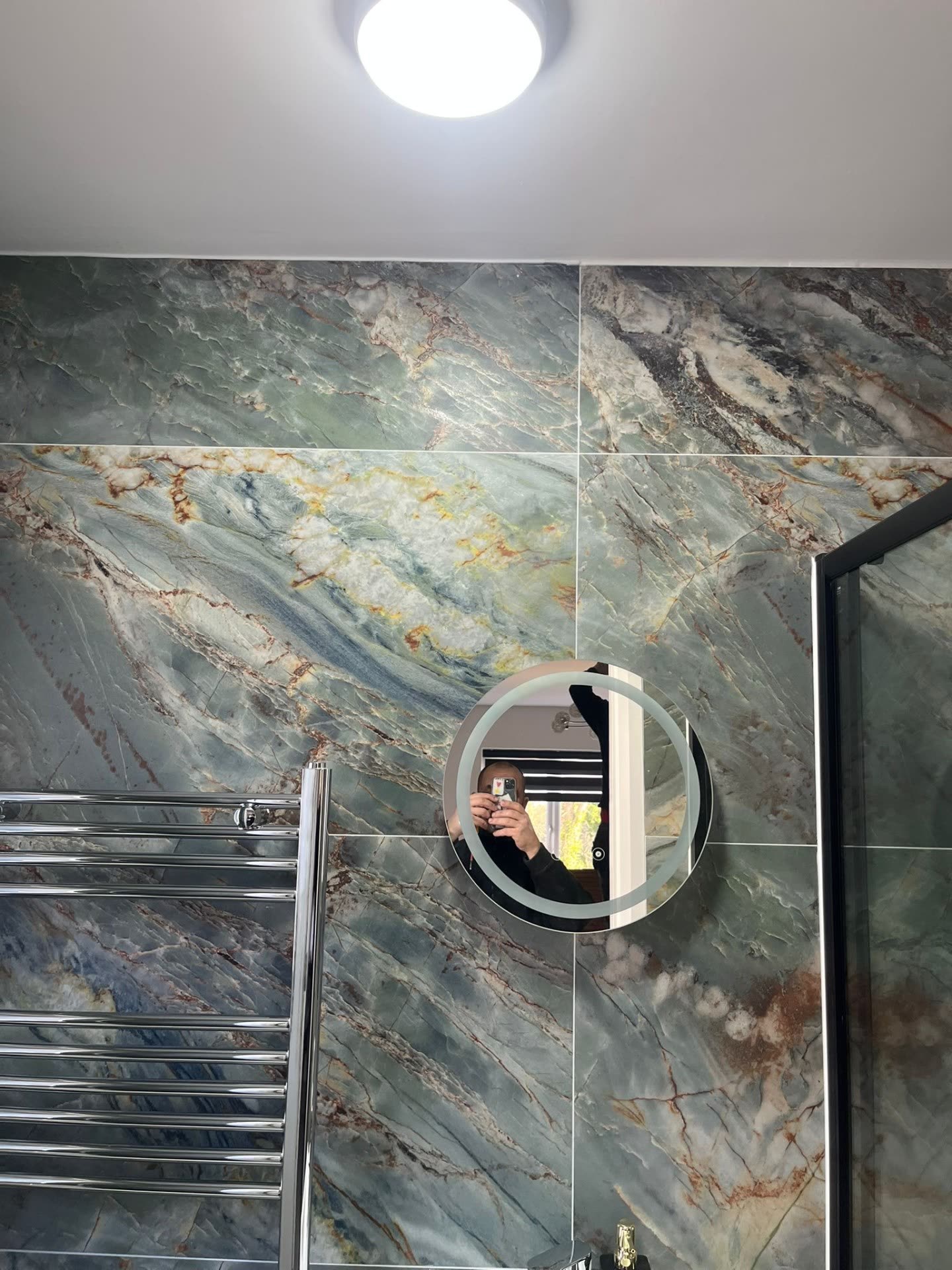Bathroom ceiling light and LED mirror